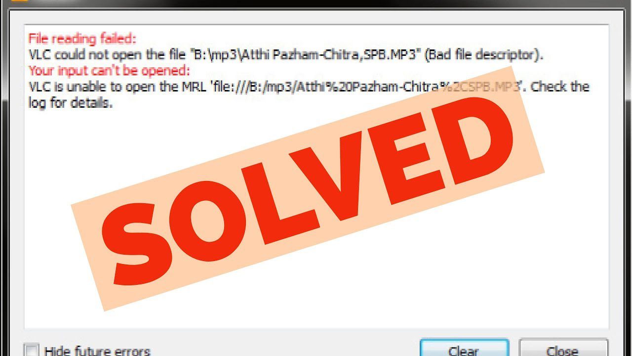 Solved Vlc Is Unable To Open Mrl File Error Mi Sec