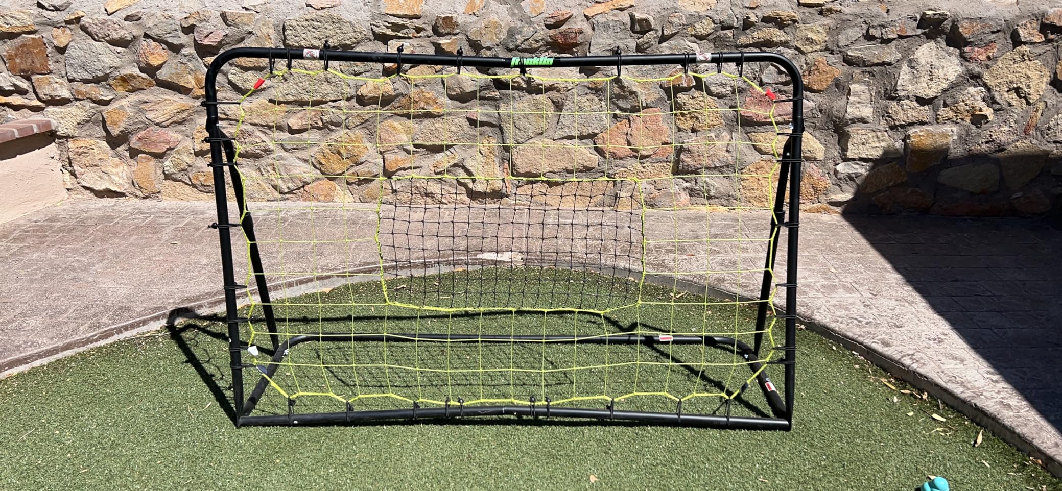 Franklin Sports Soccer Rebounder - Tournament Steel Rebounding Net - Perfect for Backyard Practice and Training - 12' x 6' & 6' x 4' customer photo 1