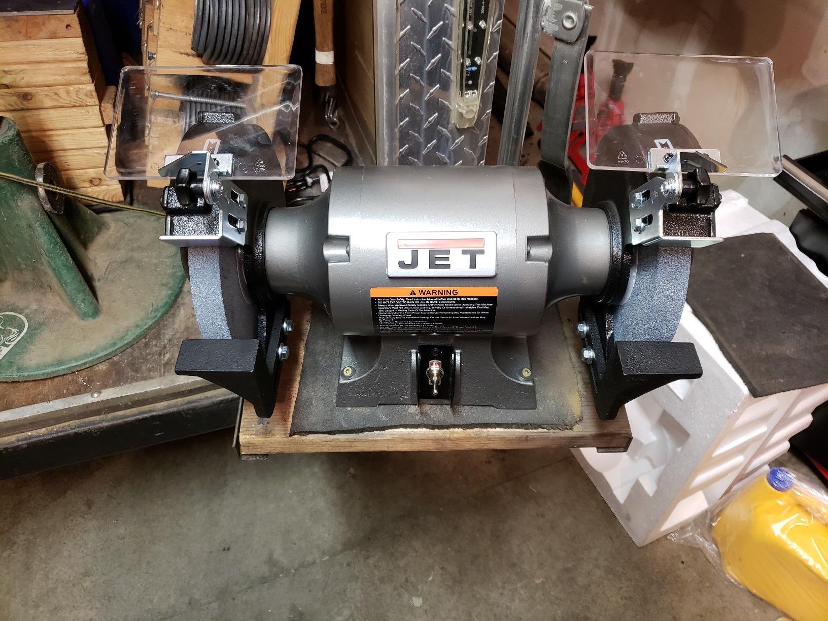 JET 8-Inch Bench Grinder, 3450 RPM, 1/2 HP (Model JBG-8) customer photo 2