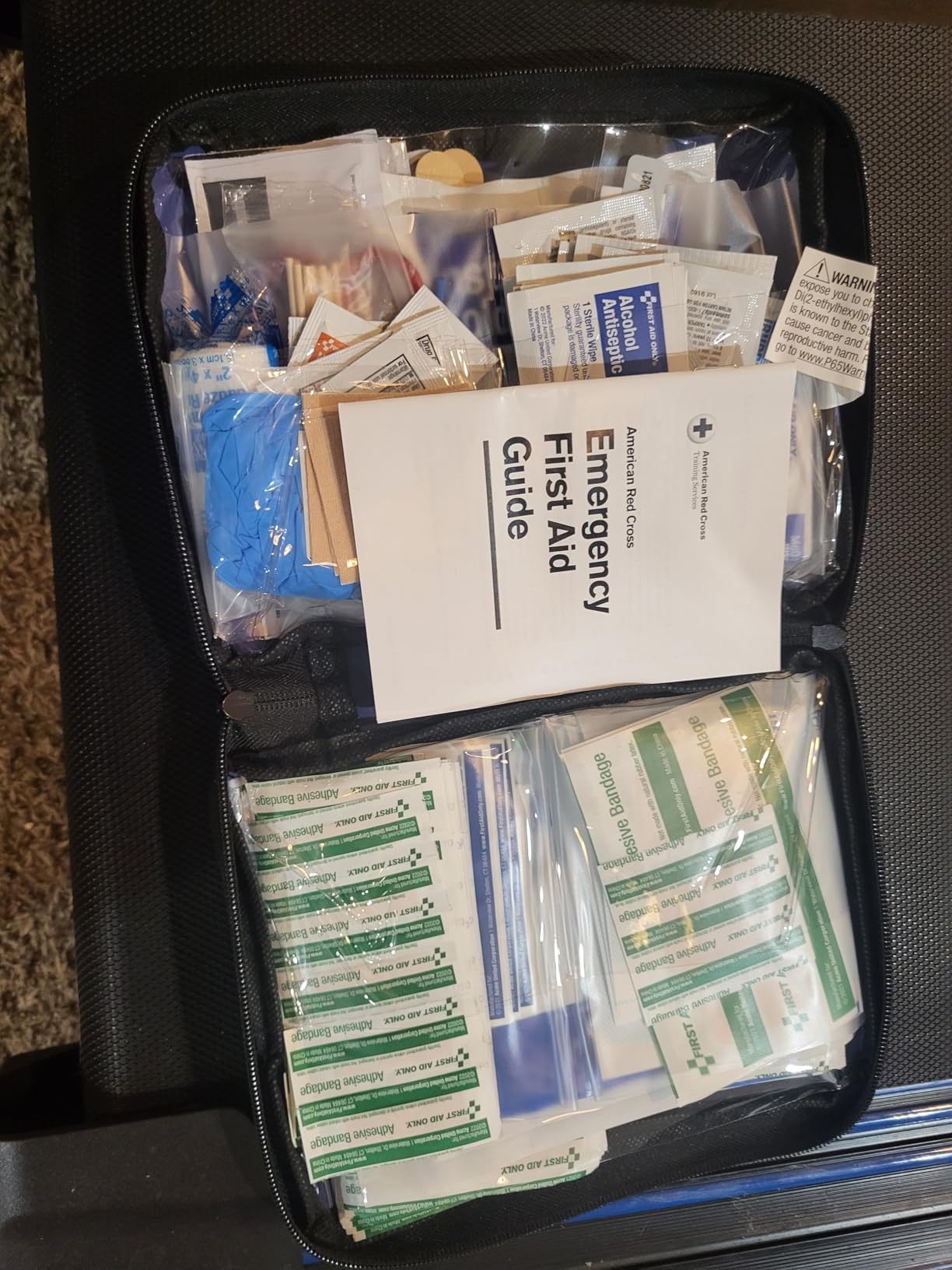 First Aid Only 298 Piece All-Purpose Emergency First Aid Kit for Home, Office, Car, Apartment, Dorm, and Camping, Travel-Friendly Compact Pouch Fits in Backpacks, Suitcases, Cabinets, and Drawers customer photo 1