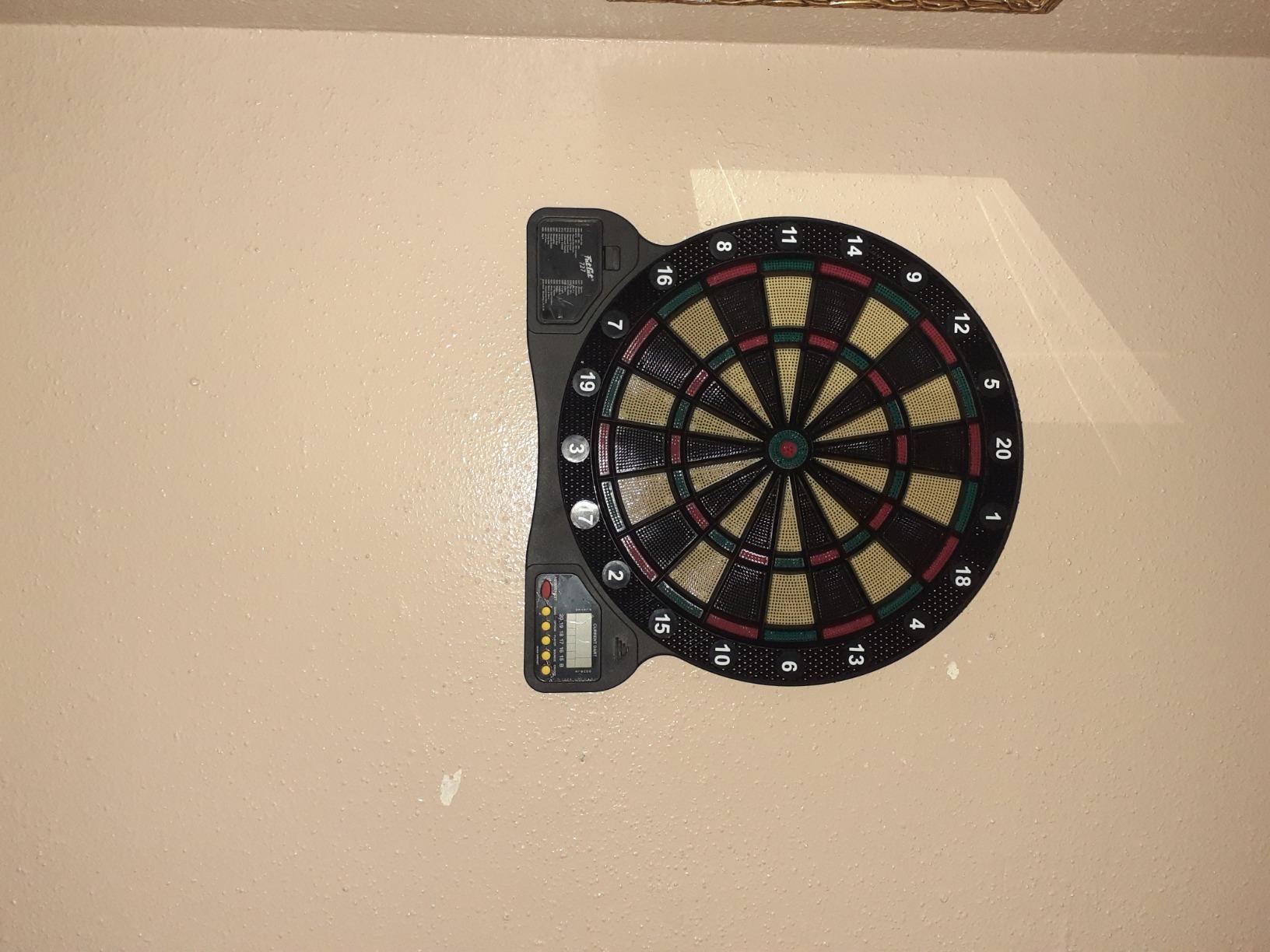 Fat Cat by GLD Products 727 Electronic Dartboard Value Size Over 15 Games and 132 Options Auto-Scoring Compact Display with Missed-Dart Throw Catch Ring Soft Tip Darts and Extra Points Battery customer photo 2