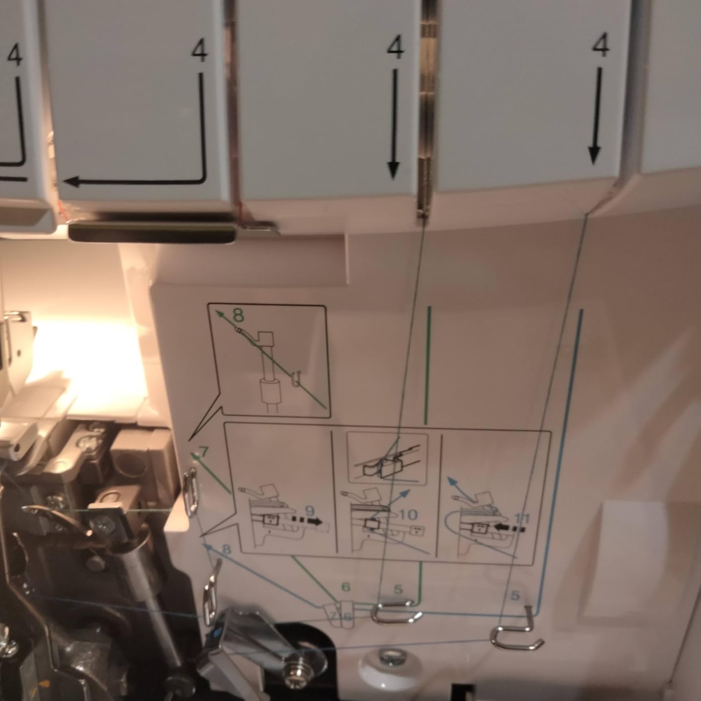 Brother Serger, 1034D, Heavy-Duty Metal Frame Overlock Machine, 1,300 Stitches Per Minute, Removeable Trim Trap, 3 Included Accessory Feet, White customer photo 1