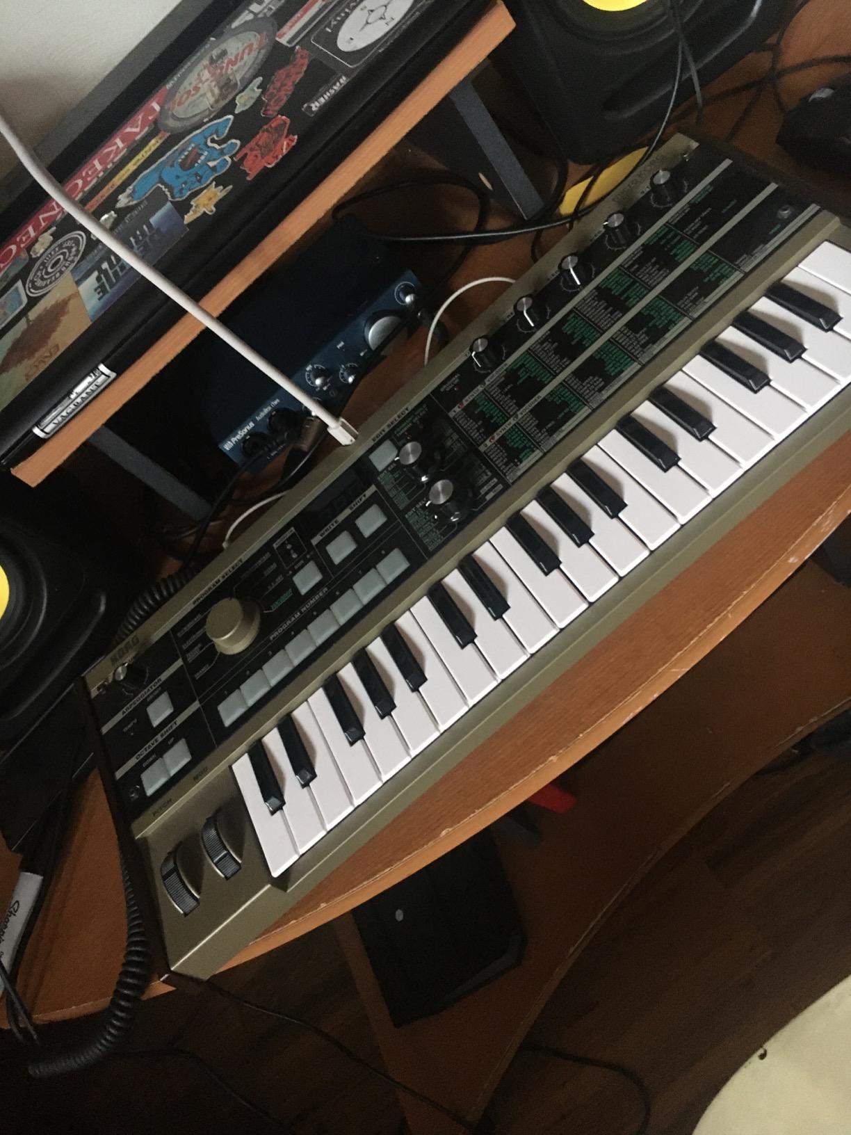 Korg microKORG Compact Analog Modeling Synthesizer w/Vocoder Mini Mic, 4 Voices and 6-step Arpeggiator customer photo 1
