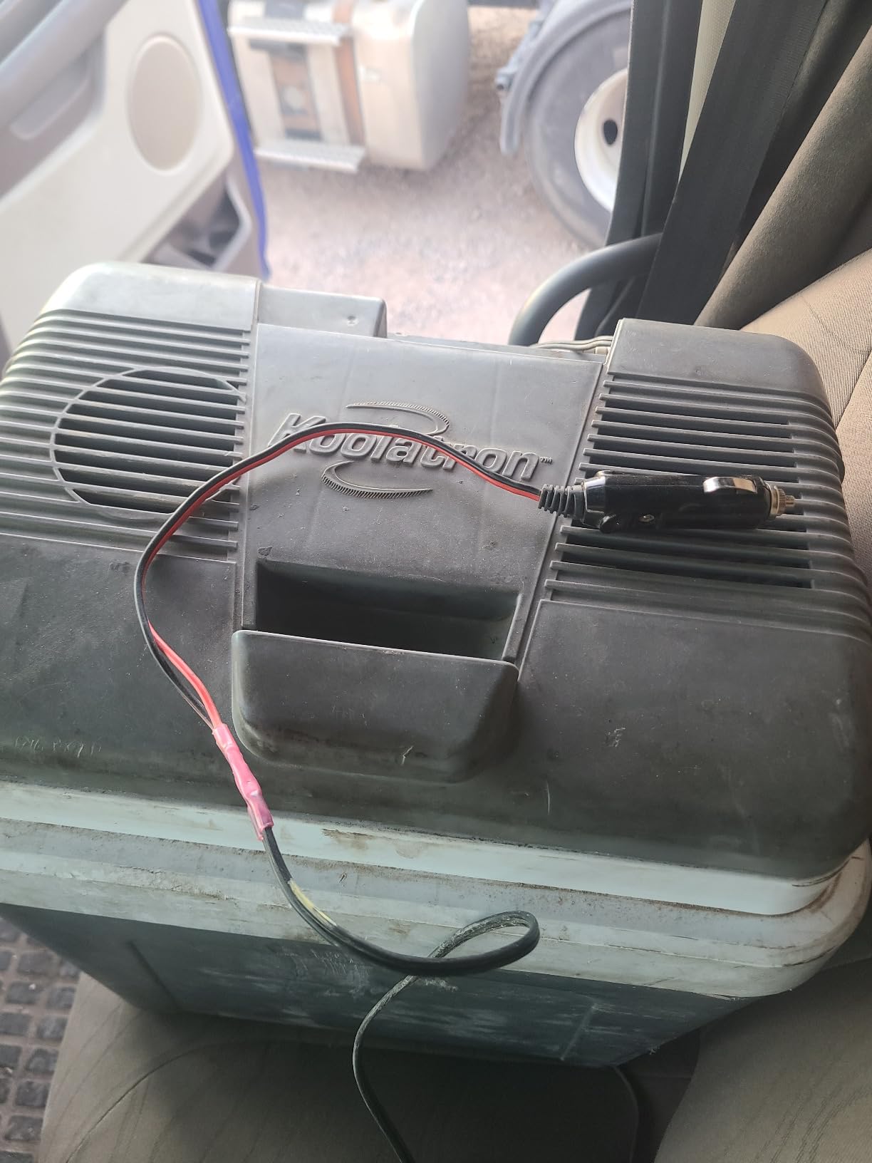 Koolatron 12V Iceless Cooler & Warmer - Portable Electric Cooler for Car Truck Camper Boat, Hard Sided Mini Fridge for Camping Picnic Travel Lunch Food Drinks Office 26 qt customer photo 1