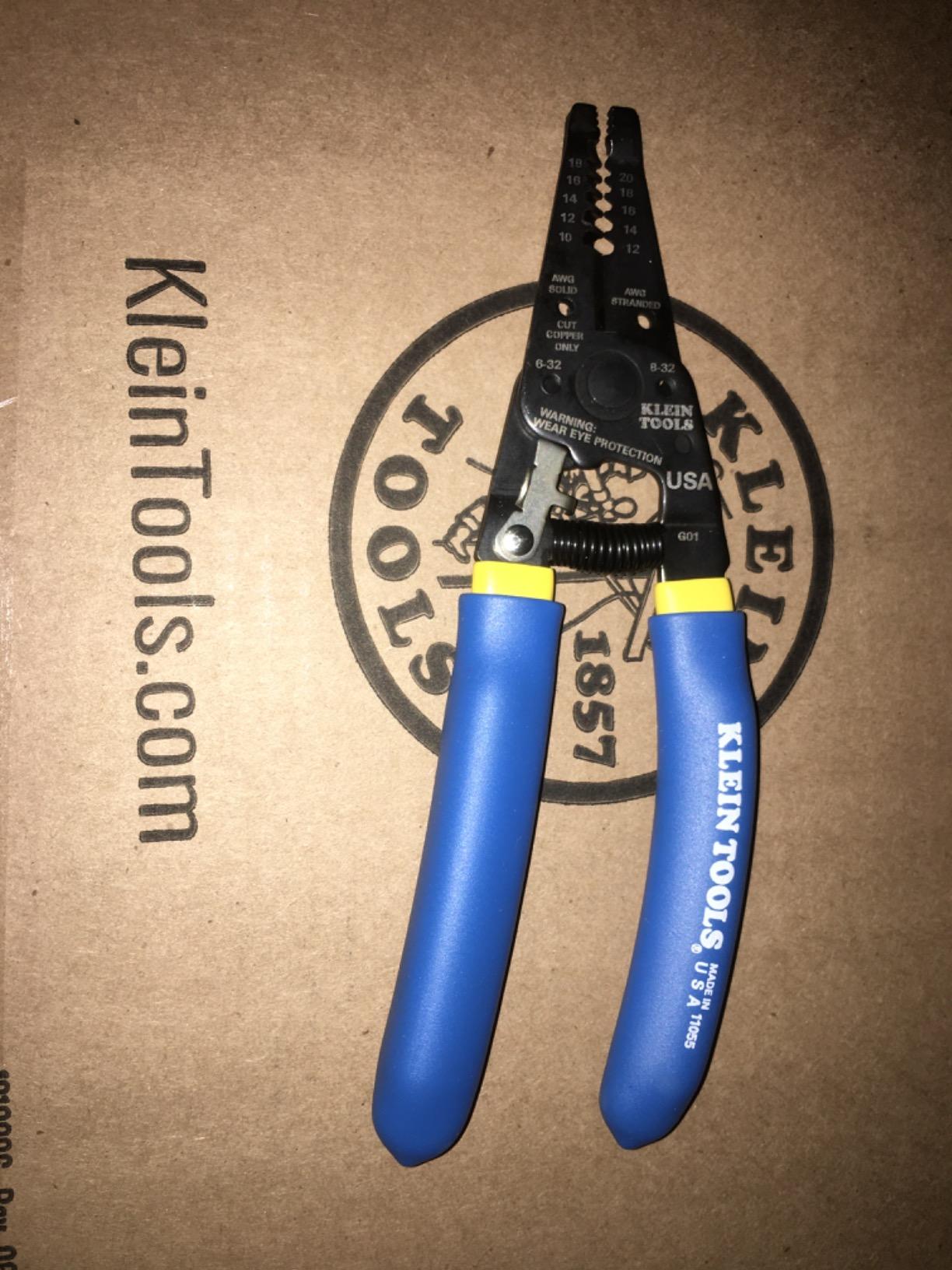 Klein Tools 11055EP Wire Cutter and Stripper, Made in USA, Stranded and Solid Wire Cutter, Cuts Copper customer photo 1