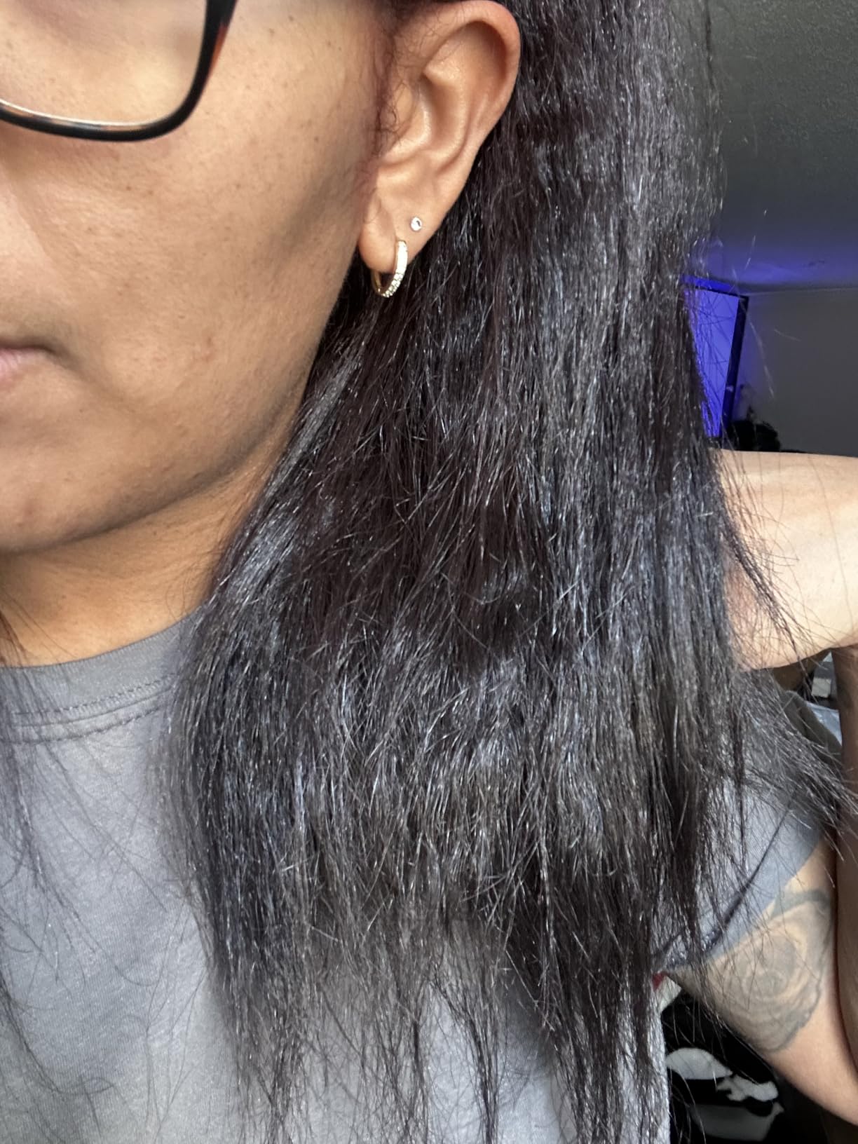 INFINITIPRO BY CONAIR Tourmaline Ceramic 2-Inch Flat Iron Hair Straightener, 2-Inch Flat Iron to Straighten or Curl, 5 Heat Settings, for All Hair Types and Textures, Metallic Gray customer photo 1