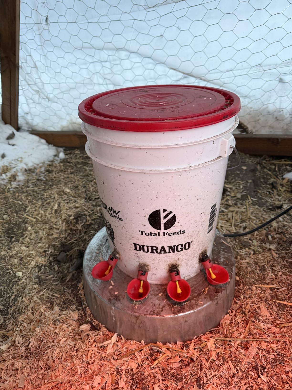 Farm Innovators Heated Base for Double Wall Metal Founts Poultry Waterer, 125W Outdoor Water Bowl Heater for Chickens, Turkeys, Ducks, and Geese customer photo 2