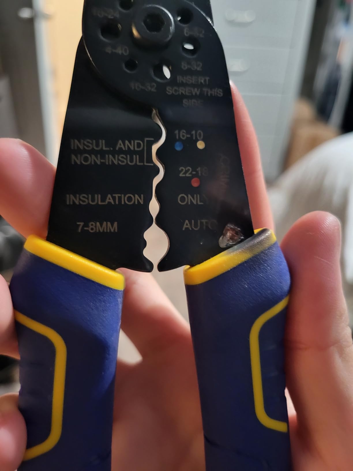IRWIN VISE-GRIP Wire Stripper, 8 inch, Cuts 10-22 AWG, Plier Style Nose, ProTouch Grip for Maximum Comfort (2078309) customer photo 1