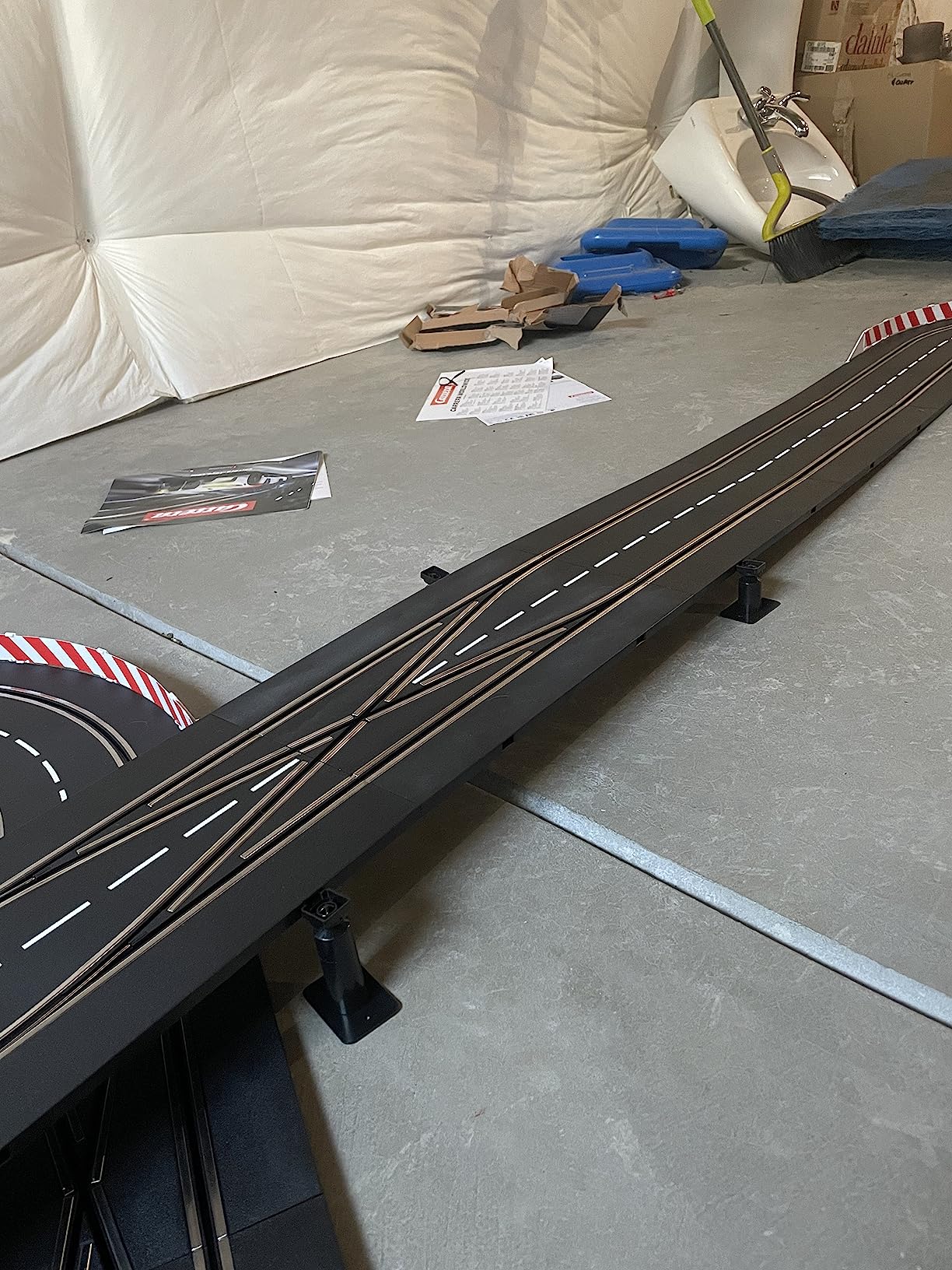 Carrera 30347 Double Lane Change Track Section add on Expansion Accessory Part Compatible with Digital 132 and 124 Slot car Tracks customer photo 1