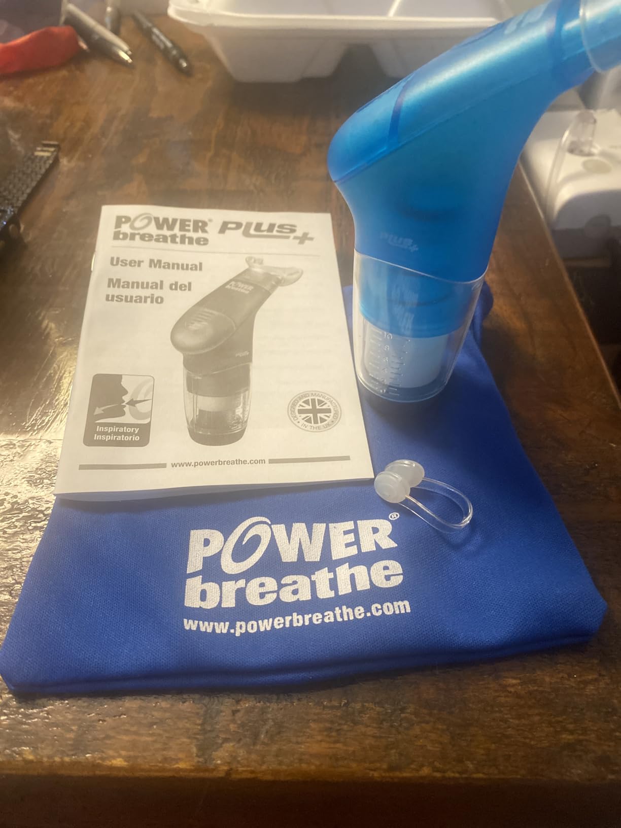 POWERbreathe Blue, Medium Resistance | Breathing Exercise Device, Breathing Trainer and Therapy Tool to Strengthen Breathing Muscles and Help Lung Capacity customer photo 1