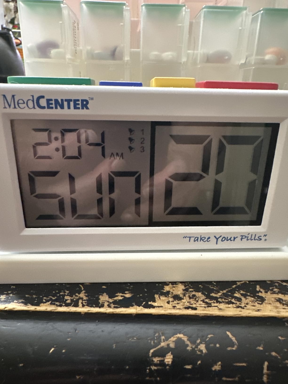 Medcenter Monthly Pill Organizer System 4 Times a Day, 31 Day Pill Organizer Box with Talking Alarm Reminding System, HSA/FSA Monthly Pill Box for Daily Medication, Gift for Mom, Dad, Elderly customer photo 2