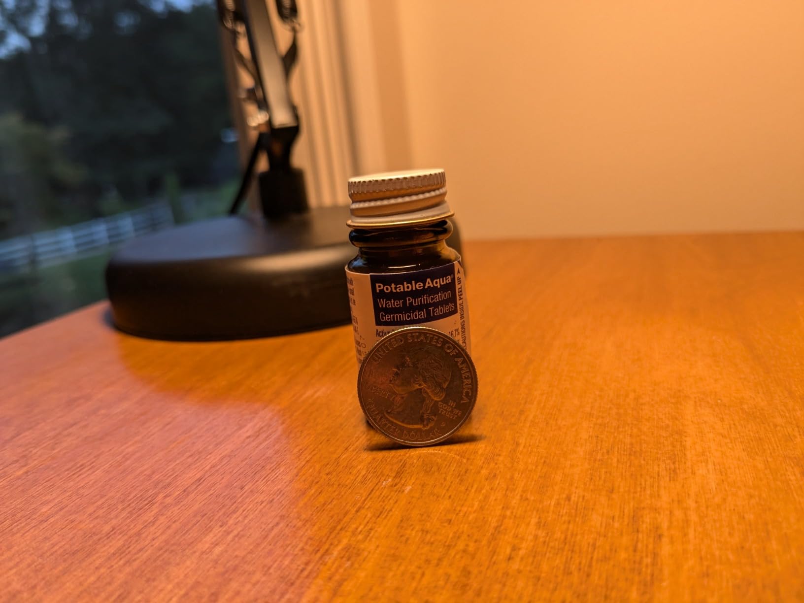 Potable Aqua Water Purification Treatment - Portable Drinking Water Treatment for Camping, Emergency Preparedness, Hurricanes, Storms, Survival, and Travel (50 Tablets), Black, single pack customer photo 2