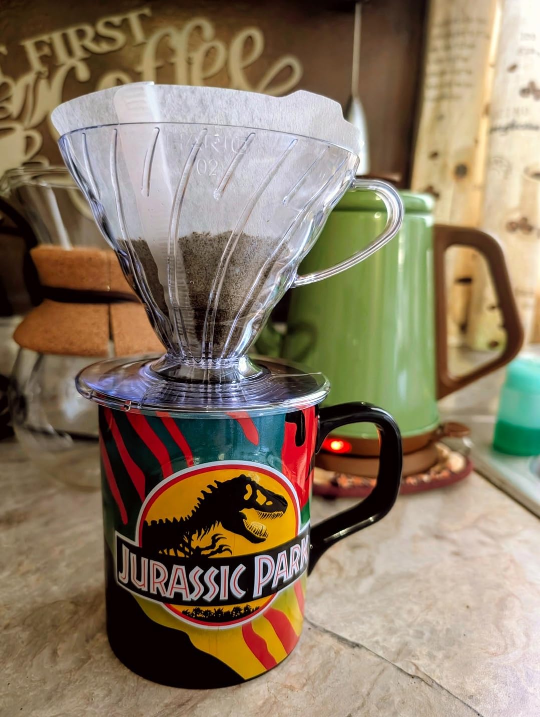 HARIO V60 Plastic Coffee Dripper, Size 02, Clear customer photo 1