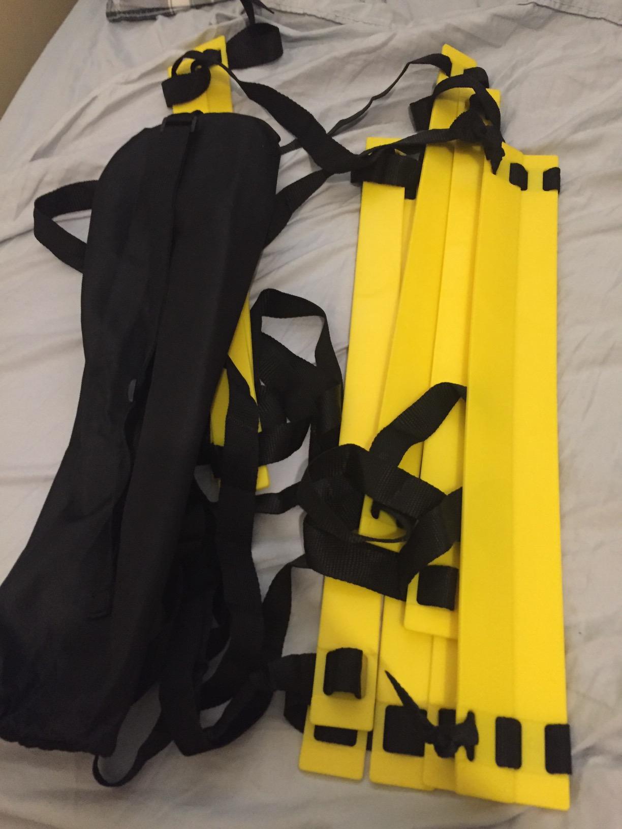 SKLZ Speed and Agility Ladder - Training Equipment for Athletes - Improve Coordination, Footwork, and Quickness - Ideal for Soccer, Football, and Fitness Workouts customer photo 2