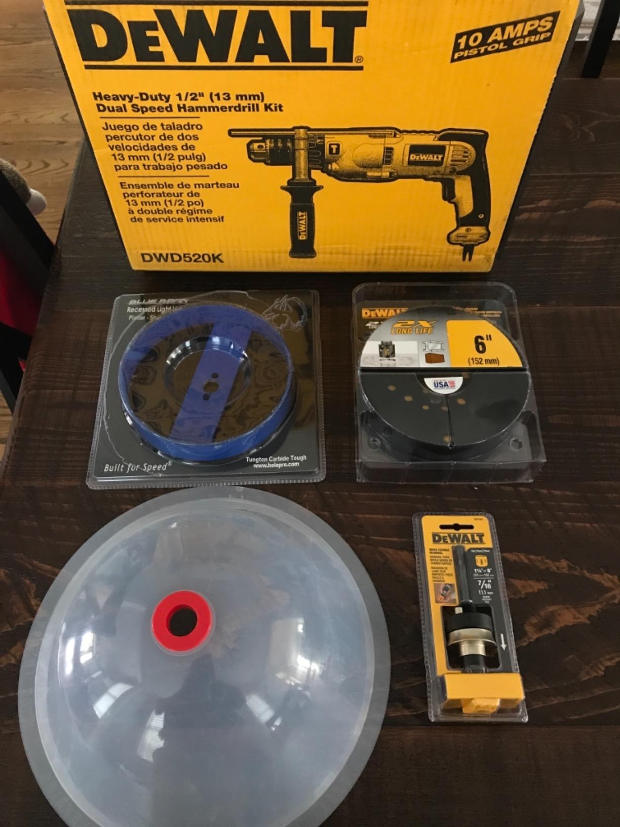 DEWALT Hammer Drill Kit, 1/2-Inch, 10-Amp, Pistol Grip (DWD520K) customer photo 2