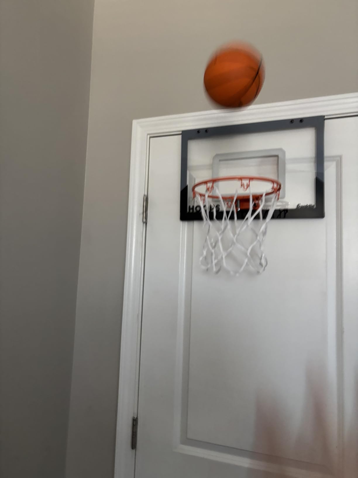 Franklin Sports Mini Basketball Hoops-Indoor Over The Door Mini Hoop+Basketball Sets-Perfect Accessory for Bedroom+Office customer photo 2