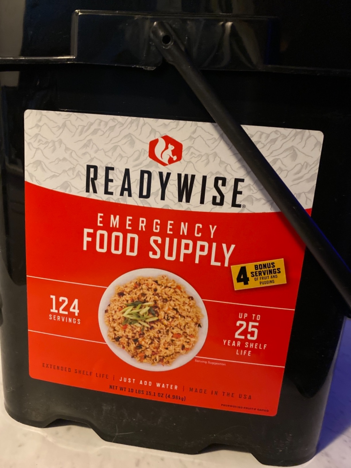 ReadyWise Emergency Food Supply - 120 Servings Favorites Sample Bucket, Survival Food Kit, Freeze Dried Prepper Food & Dehydrated Meals for Camping Essentials & Backpacking, up to 25 Year Shelf Life customer photo 1
