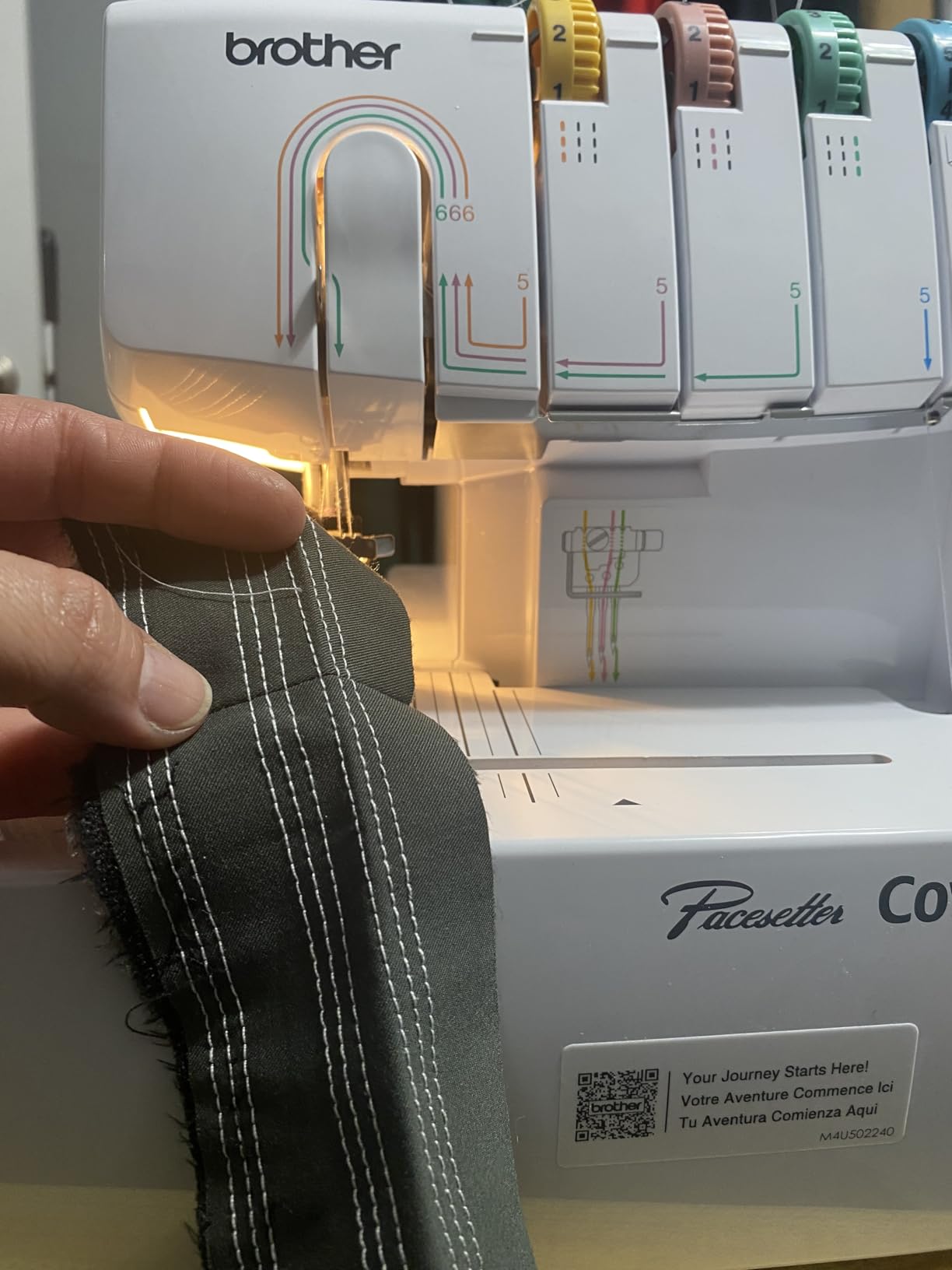 Brother Coverstitch Serger, 2340CV, Sturdy Metal Frame, 1,100 Stitches Per Minute, Trim Trap, Included Snap-on Presser Feet customer photo 2