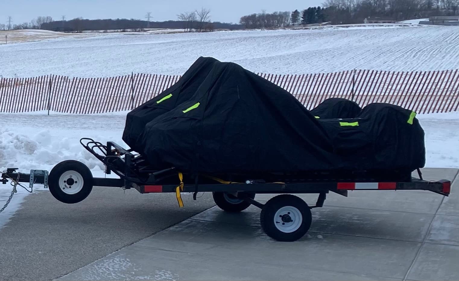 Budge Sportsman Trailerable Snowmobile Cover, Heavy-Duty Waterproof Polyester, Fits Snowmobiles up to 145