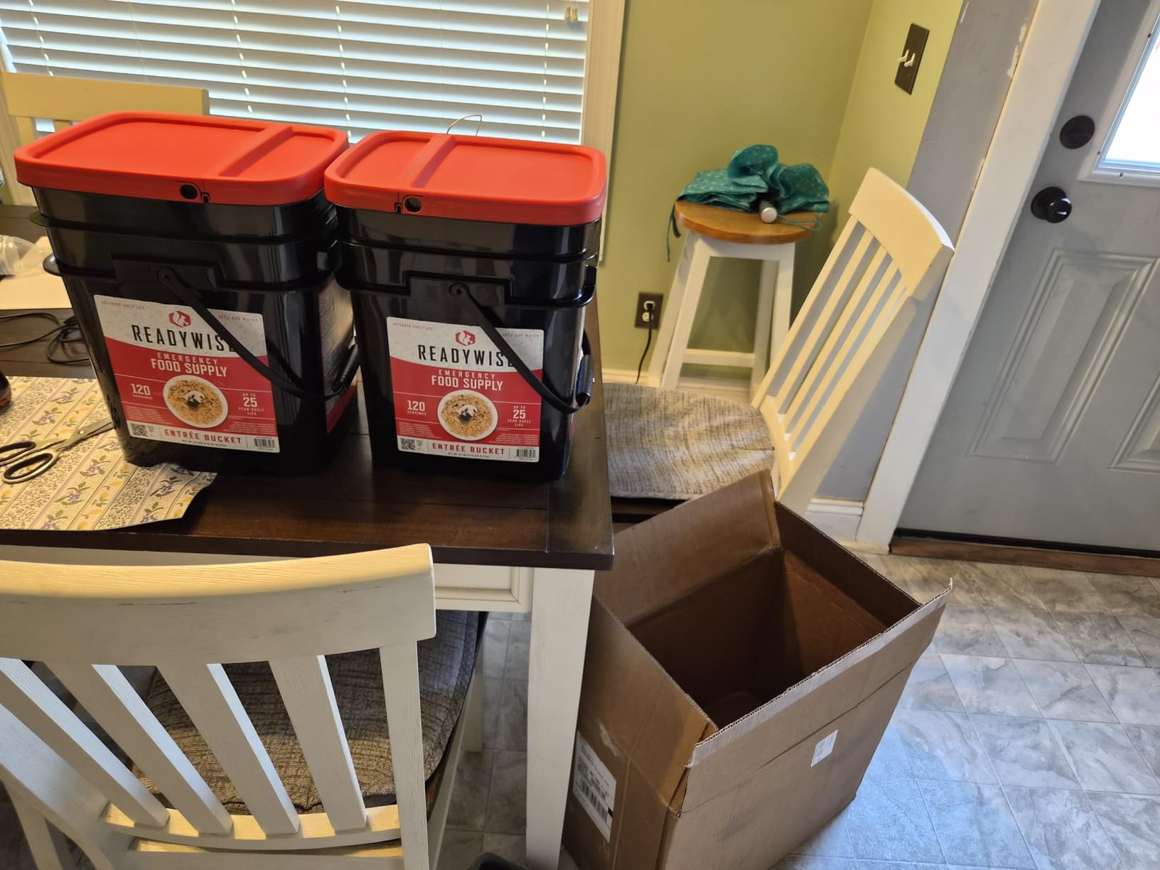 ReadyWise Emergency Food Supply - 360 Servings, 3 Buckets, Freeze Dried & Dehydrated Package of Long Term Meals, Survival Kit for Camping, Prepper Food Storage Supplies, up to 25 Year Shelf Life customer photo 2