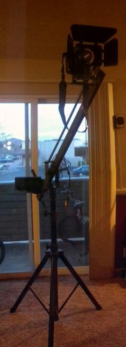 ProAm USA Orion Jr DVC50 Compact DSLR Video Camera Jib Crane Tilt, 4 ft customer photo 2