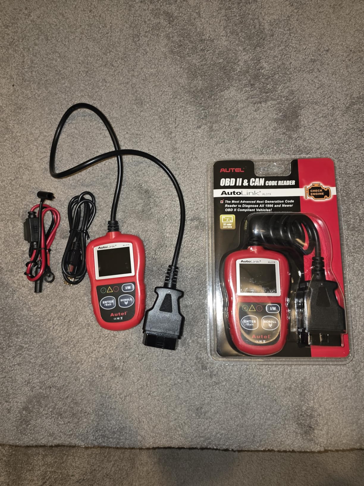 Autel Professional OBD2 Scanner AL319 Code Reader, Enhanced Check and Reset Engine Fault Code, Live Data, Freeze Frame, CAN Car Diagnostic Scan Tools for All OBDII Vehicles After 1996, 2026 Upgraded customer photo 1