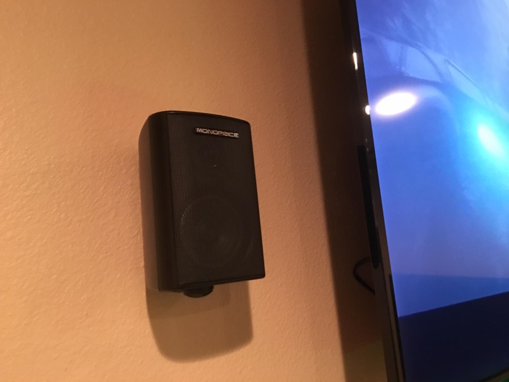 Monoprice 5.1 Channel Home Theater Satellite Speakers And Subwoofer - Black customer photo 1