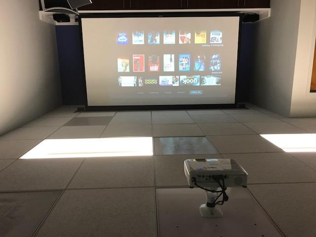 Amer Mounts AMRDCP100KIT Universal Adjustable 2 x 2 feet Drop Ceiling Projector Mount, Suspended Drop-in Ceiling Projection Mounting Kit, White customer photo 1