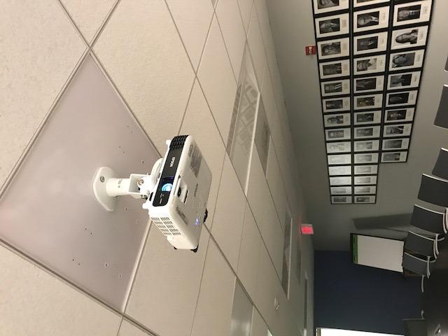 Amer Mounts AMRDCP100KIT Universal Adjustable 2 x 2 feet Drop Ceiling Projector Mount, Suspended Drop-in Ceiling Projection Mounting Kit, White customer photo 2