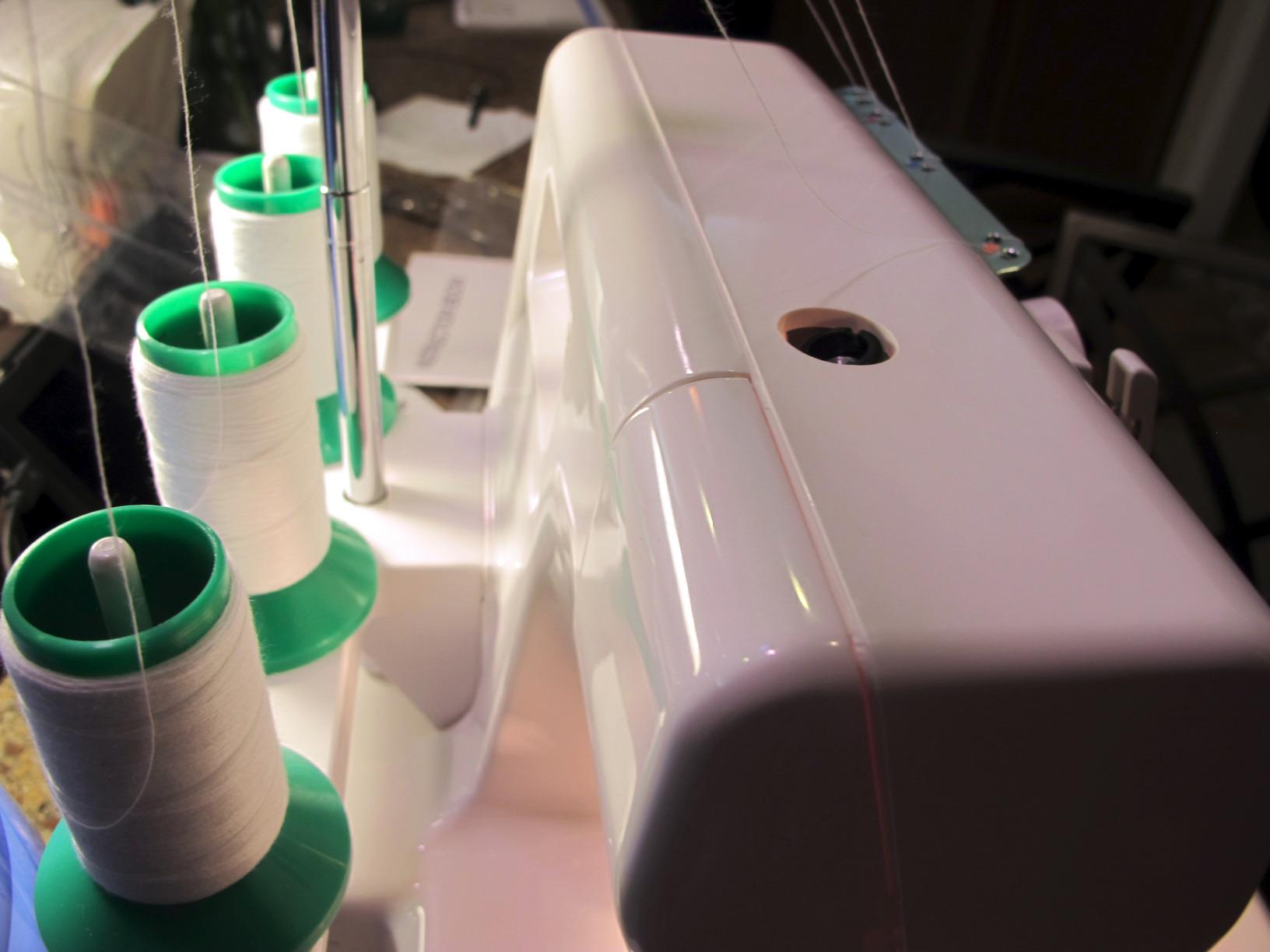 Janome 8002D Overlock Machine - 3/4 Thread Serger Sewing Machine with Differential Feed System for Extra-Smooth Seams, Janome Serger with 1300 Stitches Per Minute and Easy Threading customer photo 1