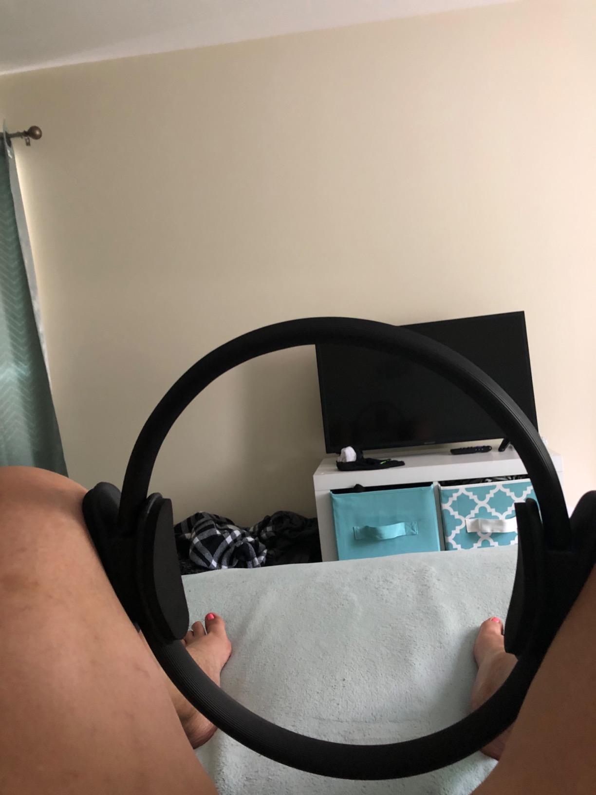 The ProsourceFit Resistance Ring enhances Pilates Workouts with Light Resistance to Help Tone and Strengthen Your Entire core and Body customer photo 1