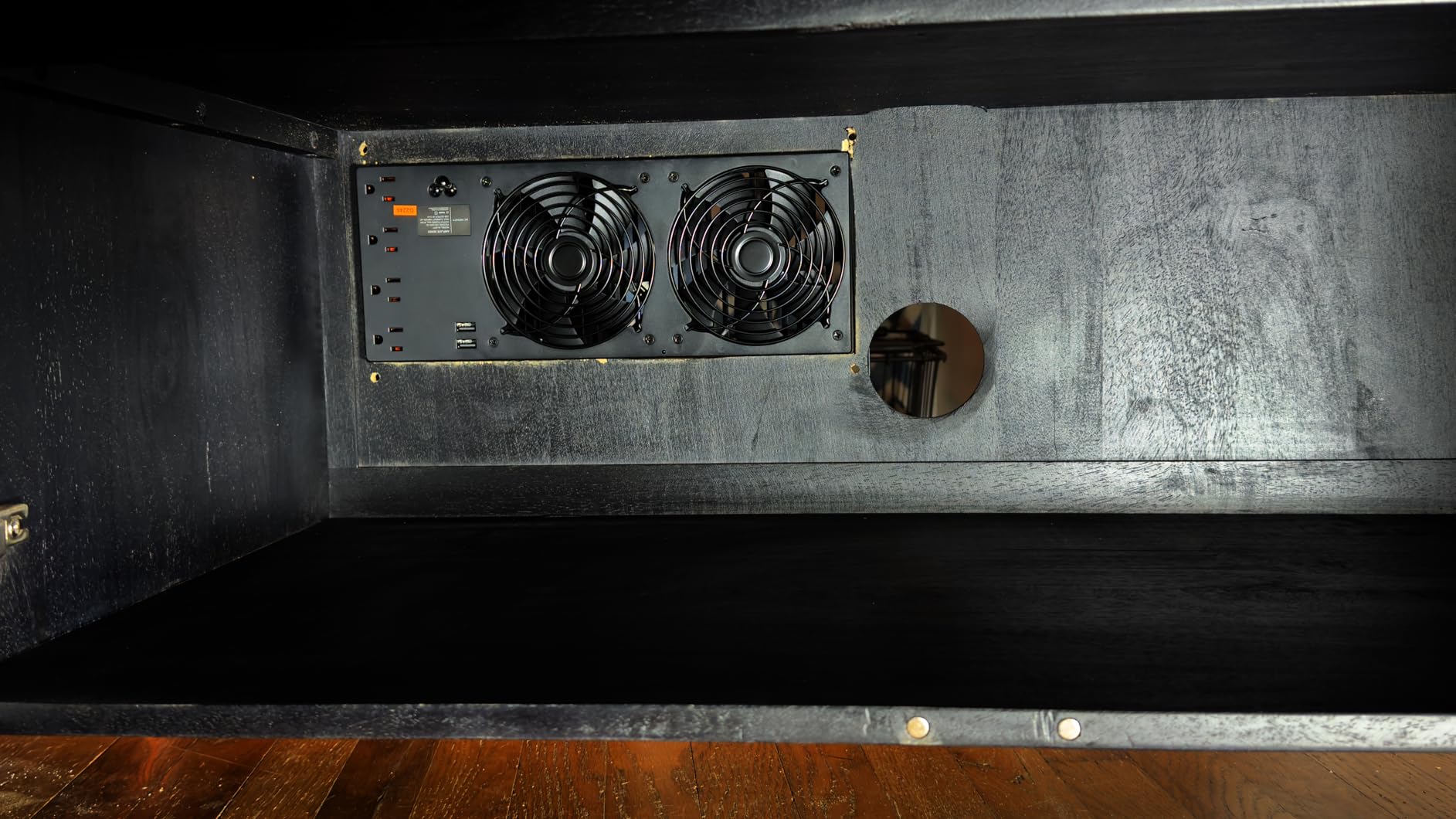 AC Infinity AIRPLATE S5, Quiet Cooling Fan System 8 inch with Speed Control, for Home Theater AV Cabinets customer photo 1