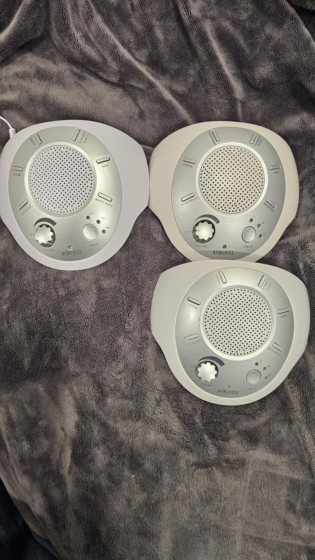 Homedics SoundSleep White Noise Machine, Silver, Small Travel Size with 6 Relaxing Nature Sounds, Portable Therapy for Home, Office, Nursery, Auto-Off Timer customer photo 2