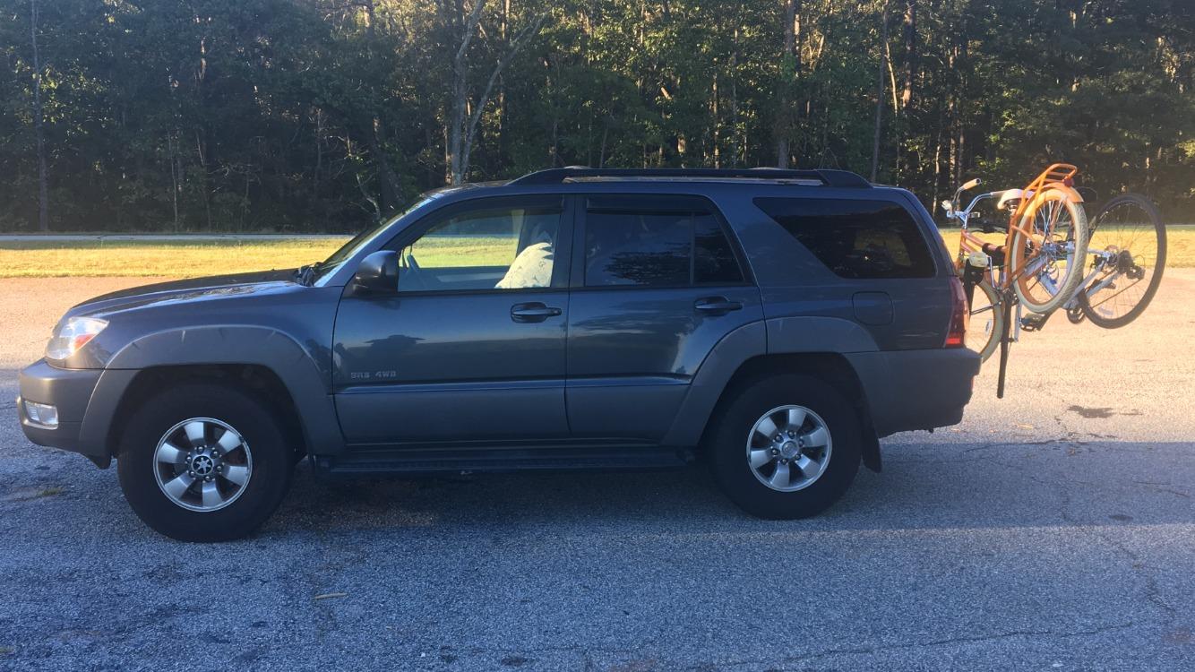 MaxxHaul Hitch Mount 4 Bike Rack 150 lb Capacity Heavy-Duty Swing Down Design Fits Cars Trucks SUVs and Minivans with Safety Reflector Easy Install (70210) customer photo 1