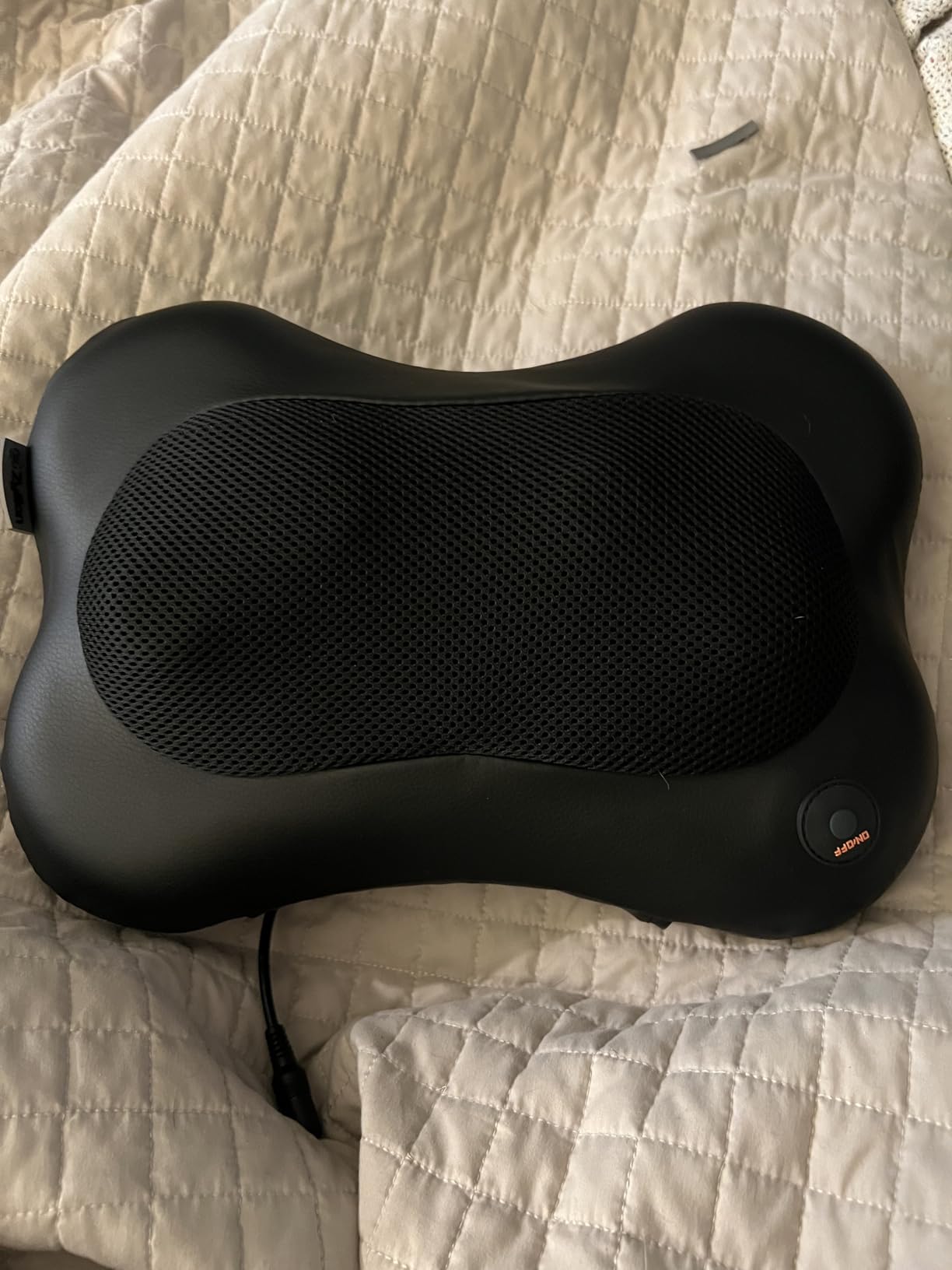 Zyllion Shiatsu Back and Neck Massager with Heat - 3D Electric Kneading Deep Tissue Massage Pillow for Muscle Pain Relief, Black, ZMA-13 customer photo 2