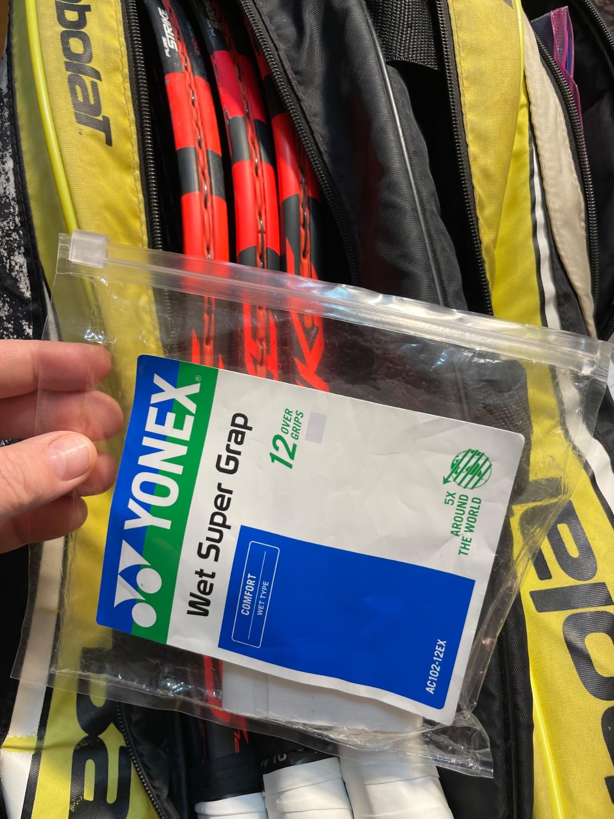 Yonex Super Grap (12-Pack) Tennis Overgrip (White) customer photo 2