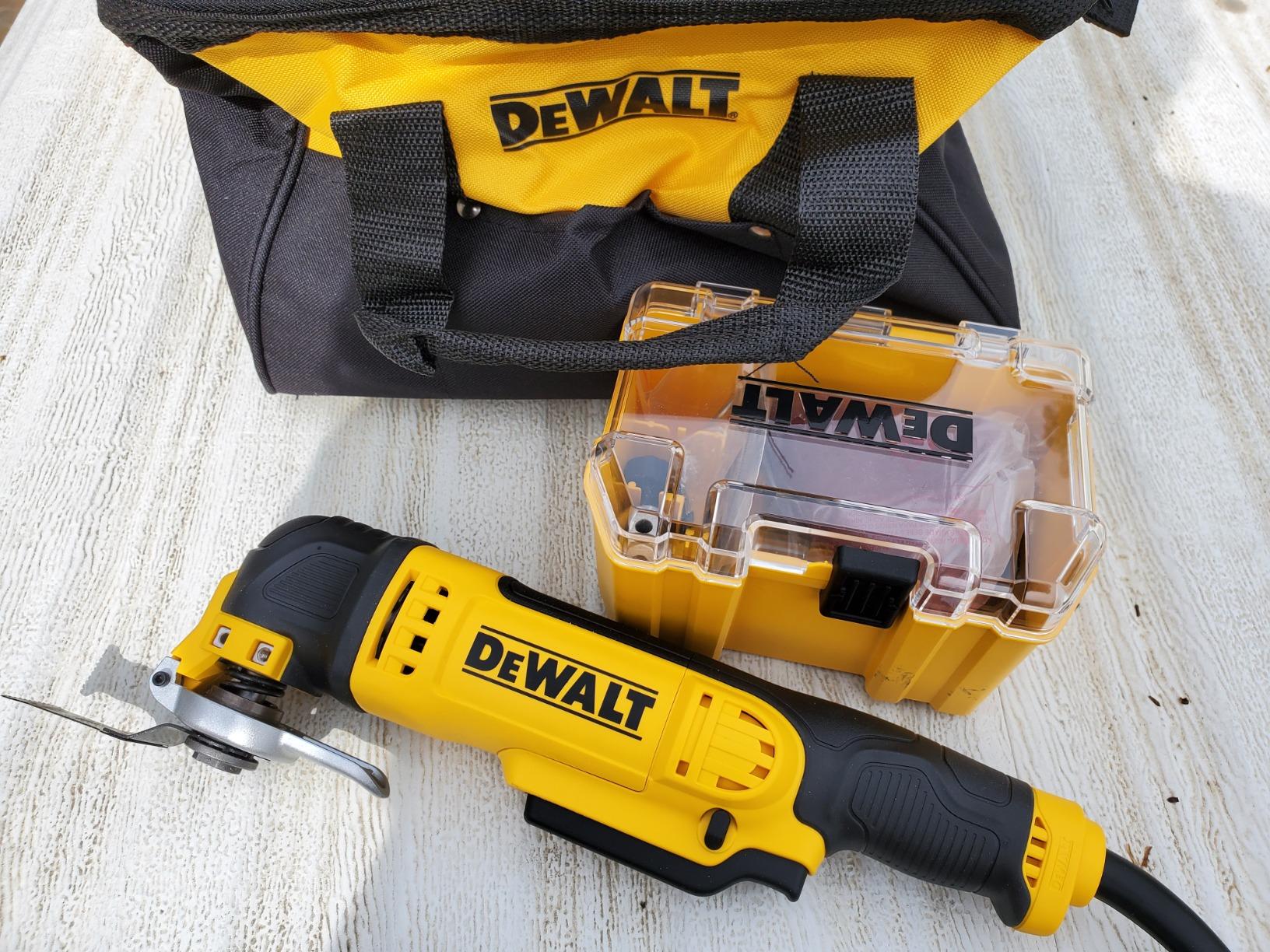 DEWALT Oscillating Tool, 3-Amp, Corded, Includes Wood Blades, Sandpaper and Tool Bag (DWE315K) customer photo 1