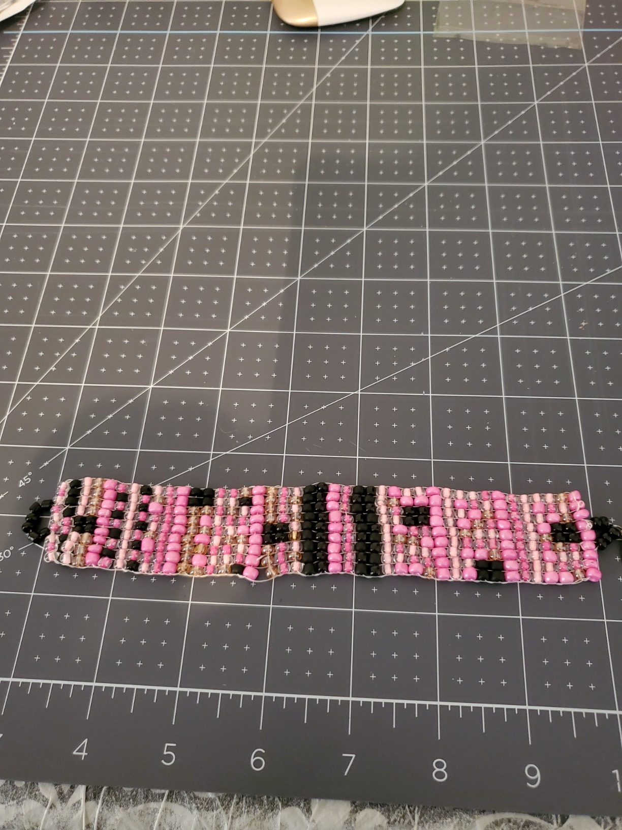 The Beadsmith Rick's Beading Loom, 13.5 x 3.75 x 4.5 inches, Wooden, Two-Warp Loom, Illustrated Instructions Included, No Assembly Required, Use to Create Necklace and Bracelet Designs customer photo 1