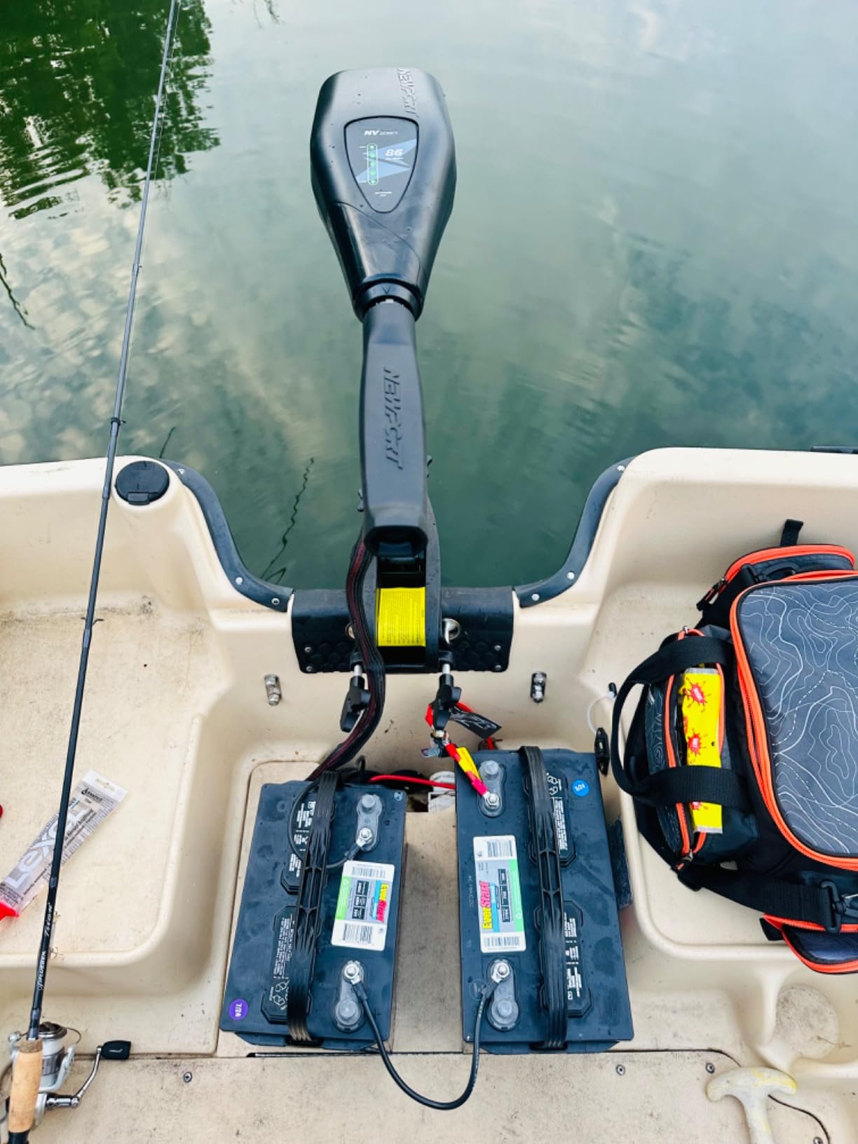 Newport NV-Series Thrust Saltwater Transom Mounted Trolling Electric Trolling Motor w/LED Battery Indicator customer photo 2