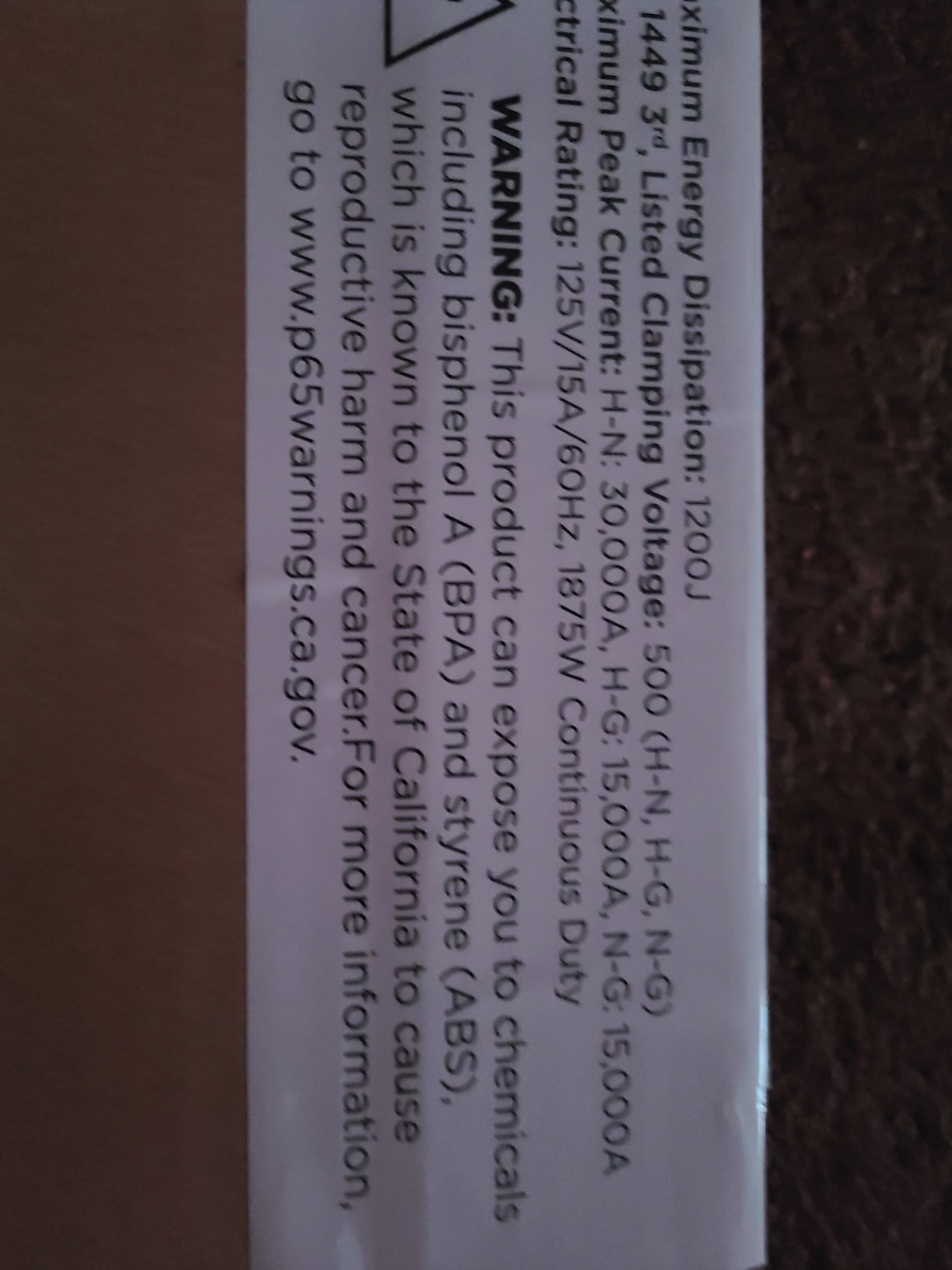 CyberPower CSB6012 Essential Surge Protector, 1200J/125V, 6 Outlets, 12ft Power Cord, Black customer photo 2