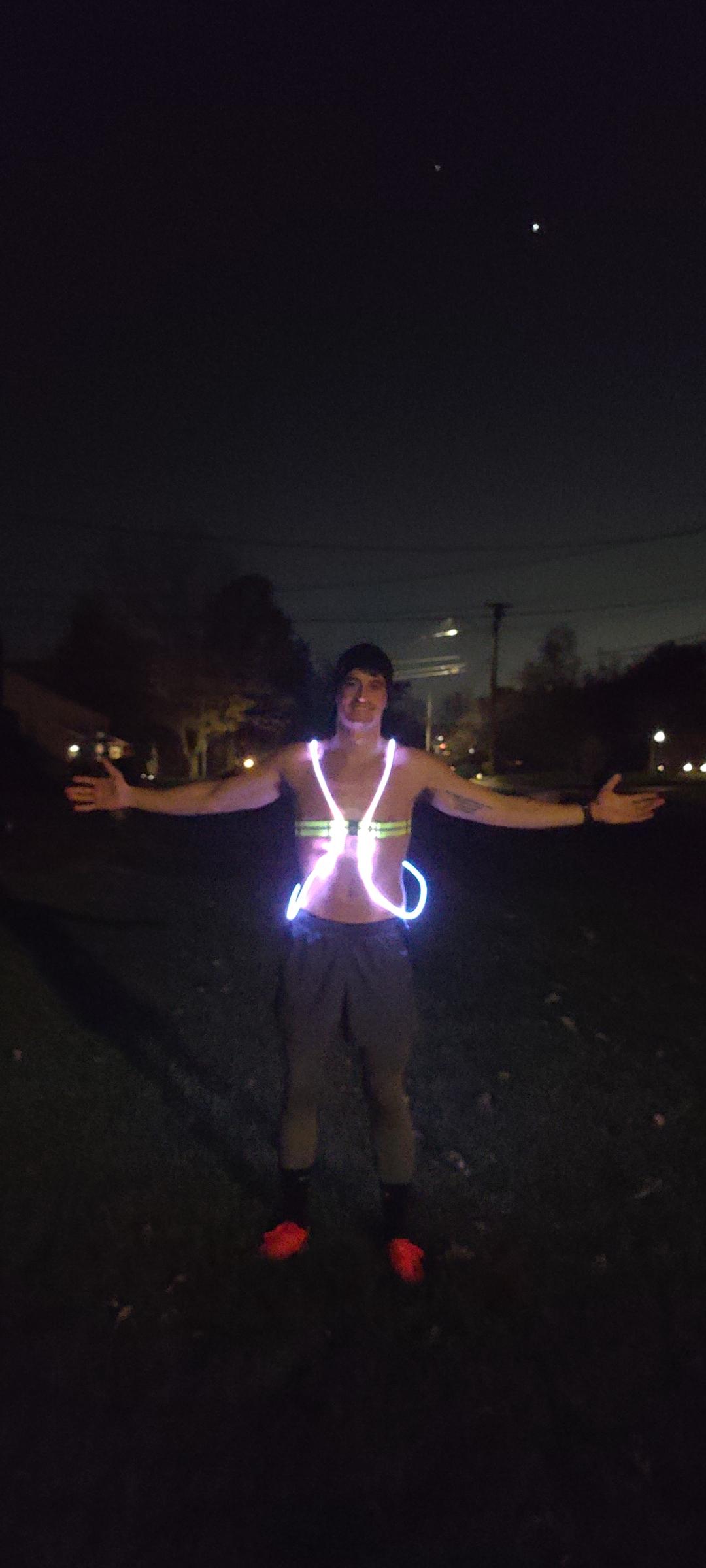 noxgear Tracer2 Multicolor Light Up and Reflective Running Vest | Rechargeable, Ultra-bright Running Lights for Runners customer photo 2
