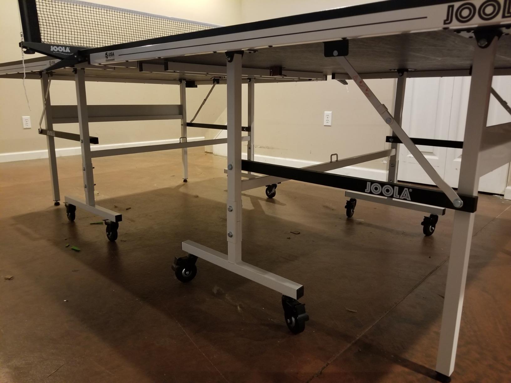 JOOLA Rally TL Professional MDF Indoor Ping Pong Table w/Quick Clamp Table Tennis Net & Post Set - 10 Minute Easy Assembly - Corner Ball Holders - Tournament Quality - Includes Playback Mode customer photo 1