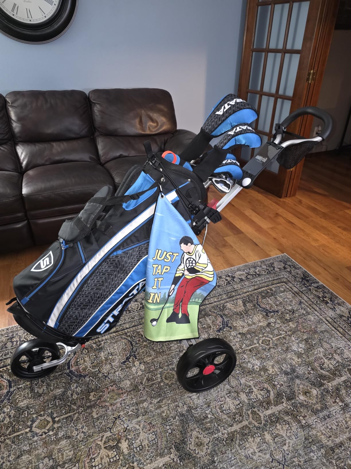 Caddytek CaddyLite 11.5 V3 Golf Push Cart - Lightweight Aluminum 3-Wheel Foldable Golf Bag Cart customer photo 1