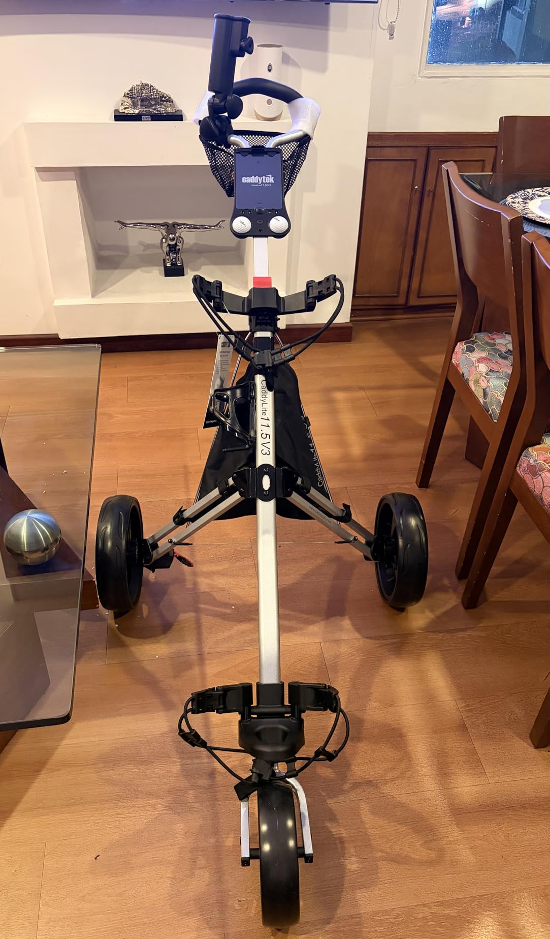 Caddytek CaddyLite 11.5 V3 Golf Push Cart - Lightweight Aluminum 3-Wheel Foldable Golf Bag Cart customer photo 2