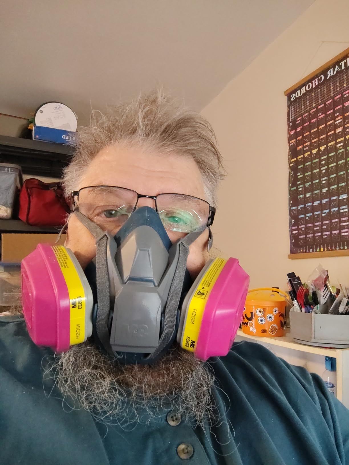 3M Rugged Comfort Quick Latch Half Facepiece Reusable Respirator 6502QL, NIOSH, Cool Flow Exhalation Valve, Bayonet Connection, Silicone Face Seal, for Gases, Vapors, Dust, Maintenance, Construction, M customer photo 1