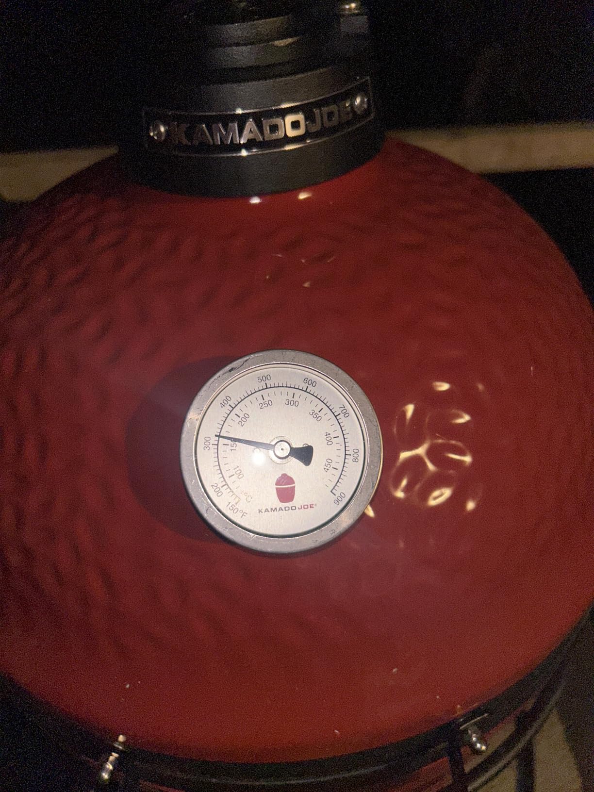 Kamado Joe Joe Jr 13.5-inch Portable Ceramic Charcoal Grill with Grill Stand, Stainless Steel Cooking Grate, Heat Deflectors and Ash Tool in Red, Model KJ13RH customer photo 1