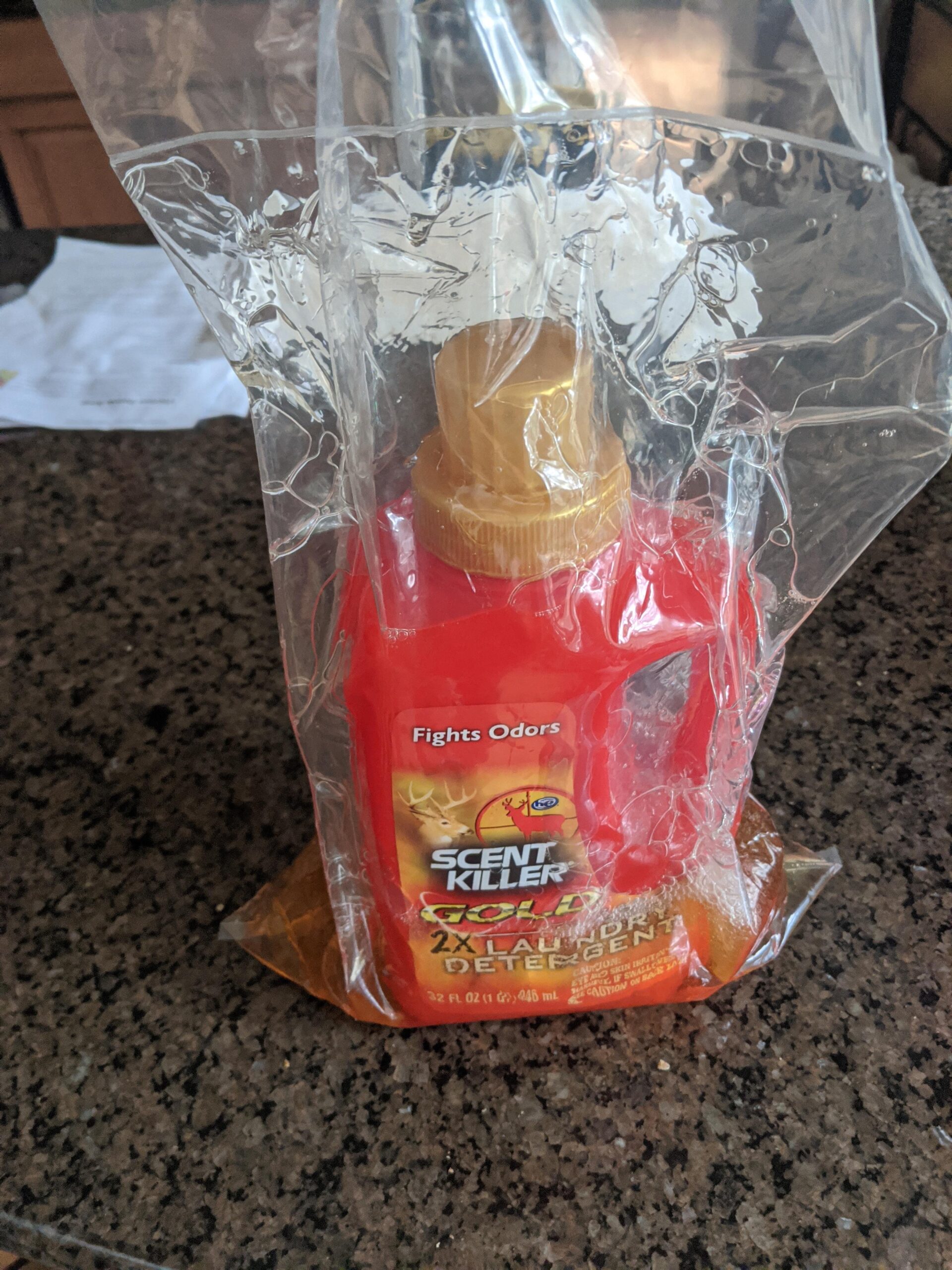 Scent Killer Gold Scent Free Laundry Detergent for Hunting Gear with Power Boost Plus Odor Eliminator, 32 Fluid Ounces customer photo 2