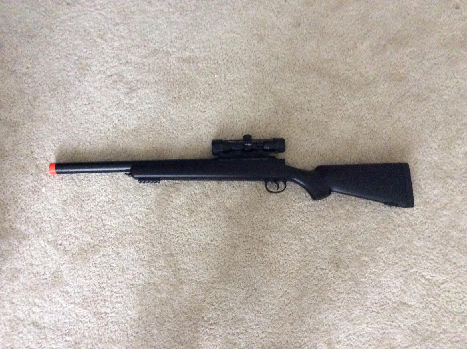 Game Face 52004 Sniper Carbine GF29 Spring-Powered Airsoft Rifle Kit, Black customer photo 1