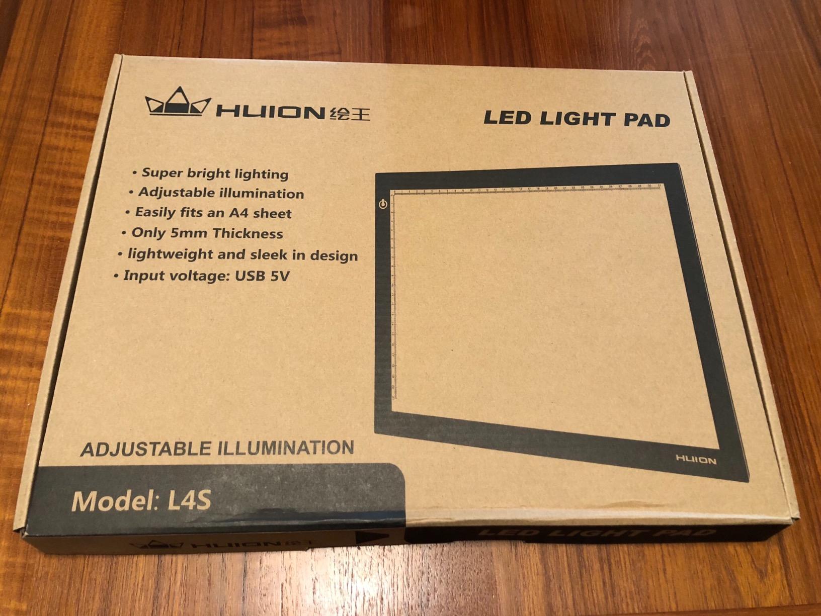 HUION L4S LED Light Box A4 Ultra-Thin USB Powered Adjustable Light Pad for Tracing customer photo 1