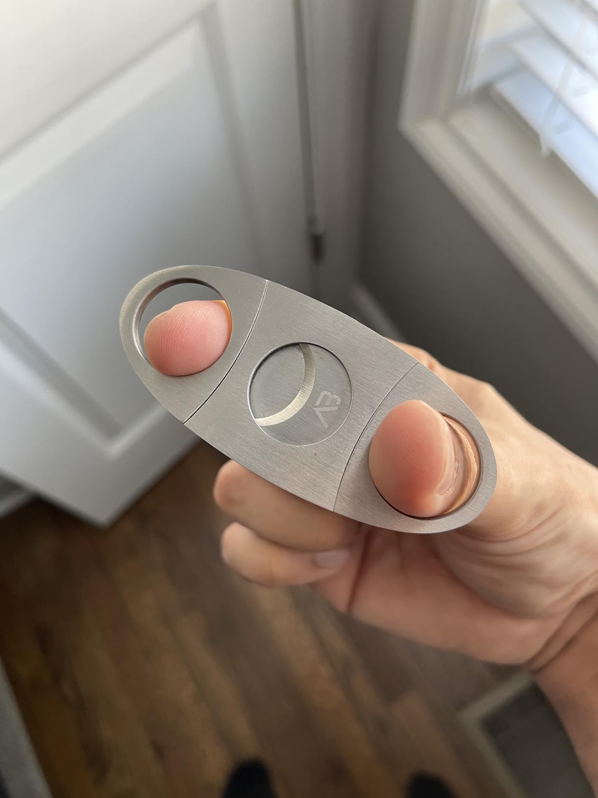 Alaska Bear Cigar Cutter Stainless Steel Guillotine Double Cut Blade in Black Gift Pouch customer photo 2